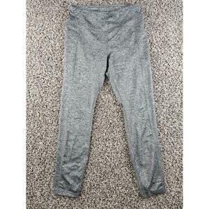 Avia Womens Sz L (12-14) Pull On Athletic Leggings Gray Ankle Length